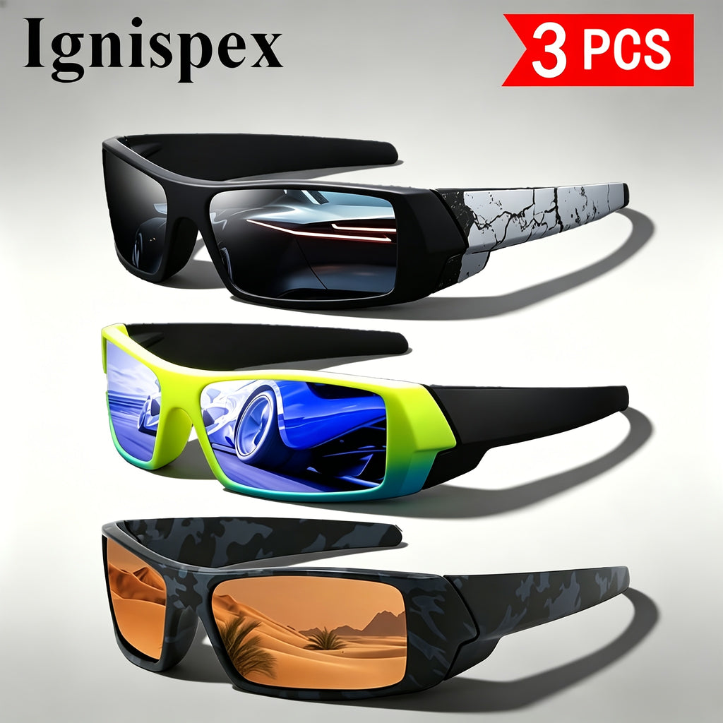 Lunettes de soleil 3 Pcs pour hommes