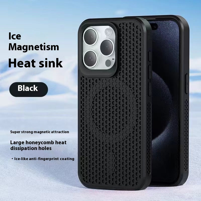 Cas simple de téléphone magnétique en nid d'abeille