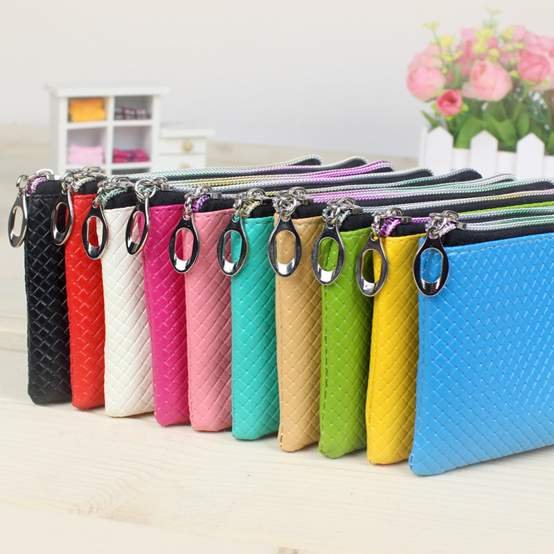Femmes créative Zero Purse 10 Yuan Store Pu Zipper Pocket Pocket Candy Couleur Mini Coin Ba