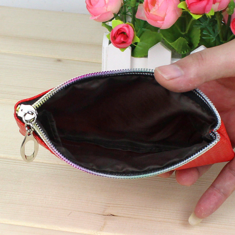 Femmes créative Zero Purse 10 Yuan Store Pu Zipper Pocket Pocket Candy Couleur Mini Coin Ba