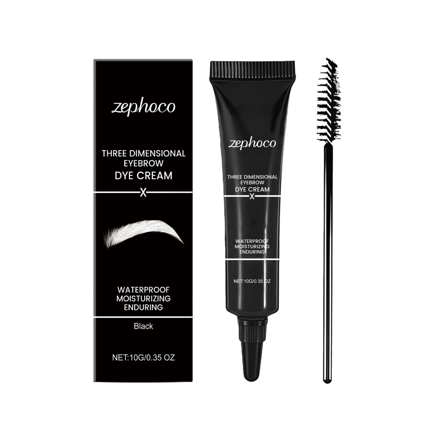 Teinture des sourcils modifiée en trois dimensions
