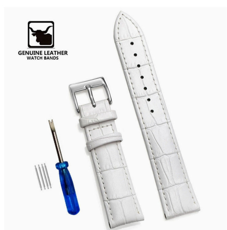 Comfortable Genuine Leather Watch Strap Cowhide