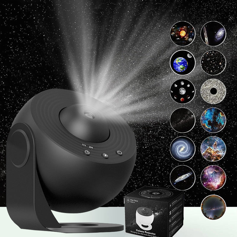 Galaxy Star Projector Lamp with Replaceable Film Discs
