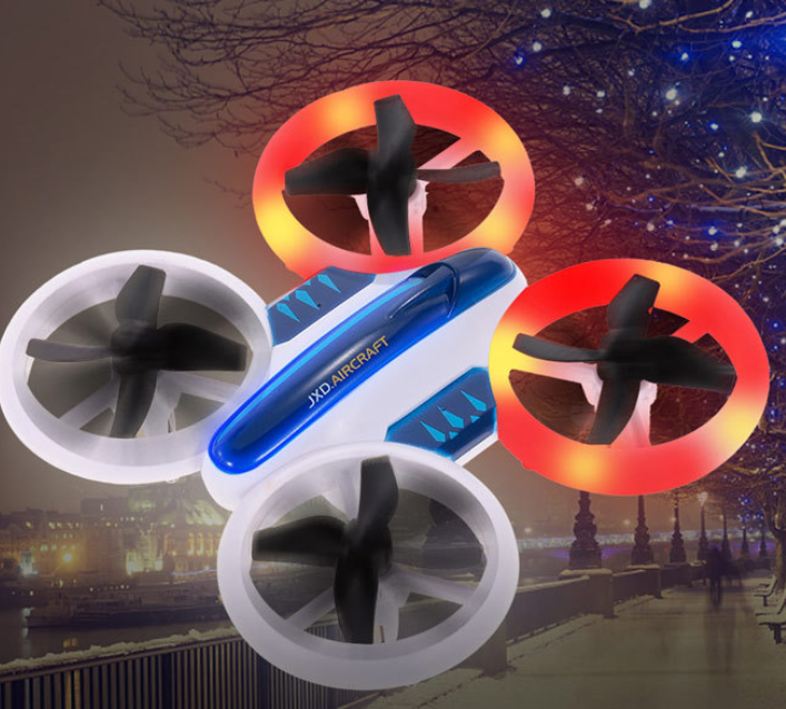 Jinxingda Petite télécommande à quatre axes Mini télécommande Jouet Stunt Rollover Drone
