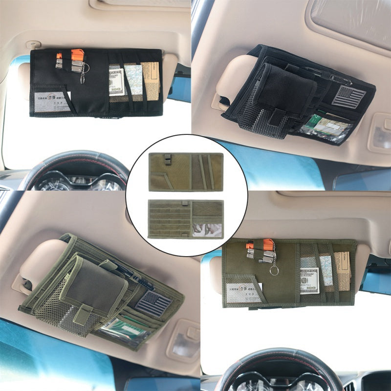 Panneau de véhicule camion voiture Sun Visor Organisateur CD Porte-bags Car Styling Hunting Accès