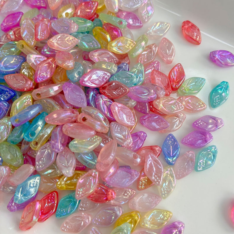 Perles lisses en acrylique bitones foncées