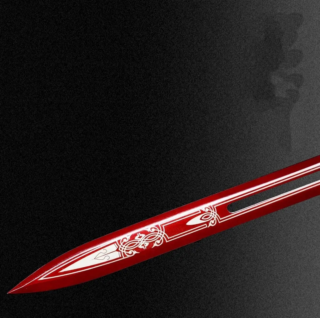 Épée Xuanhong Une pièce en acier à haute teneur en manganèse Arme à froid collectible non affûtée