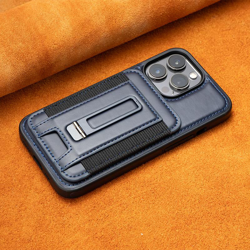 Boîtier en cuir pour téléphone portable résistant à la chute