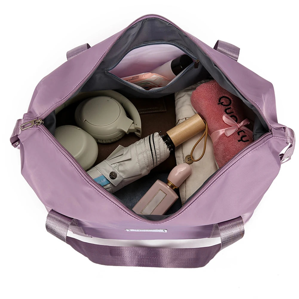 Sacs à bagages pliables Pack de volant extensible avec roue Clot Oxford grande capacité