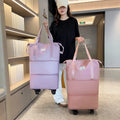 Sacs à bagages pliables Pack de volant extensible avec roue Clot Oxford grande capacité