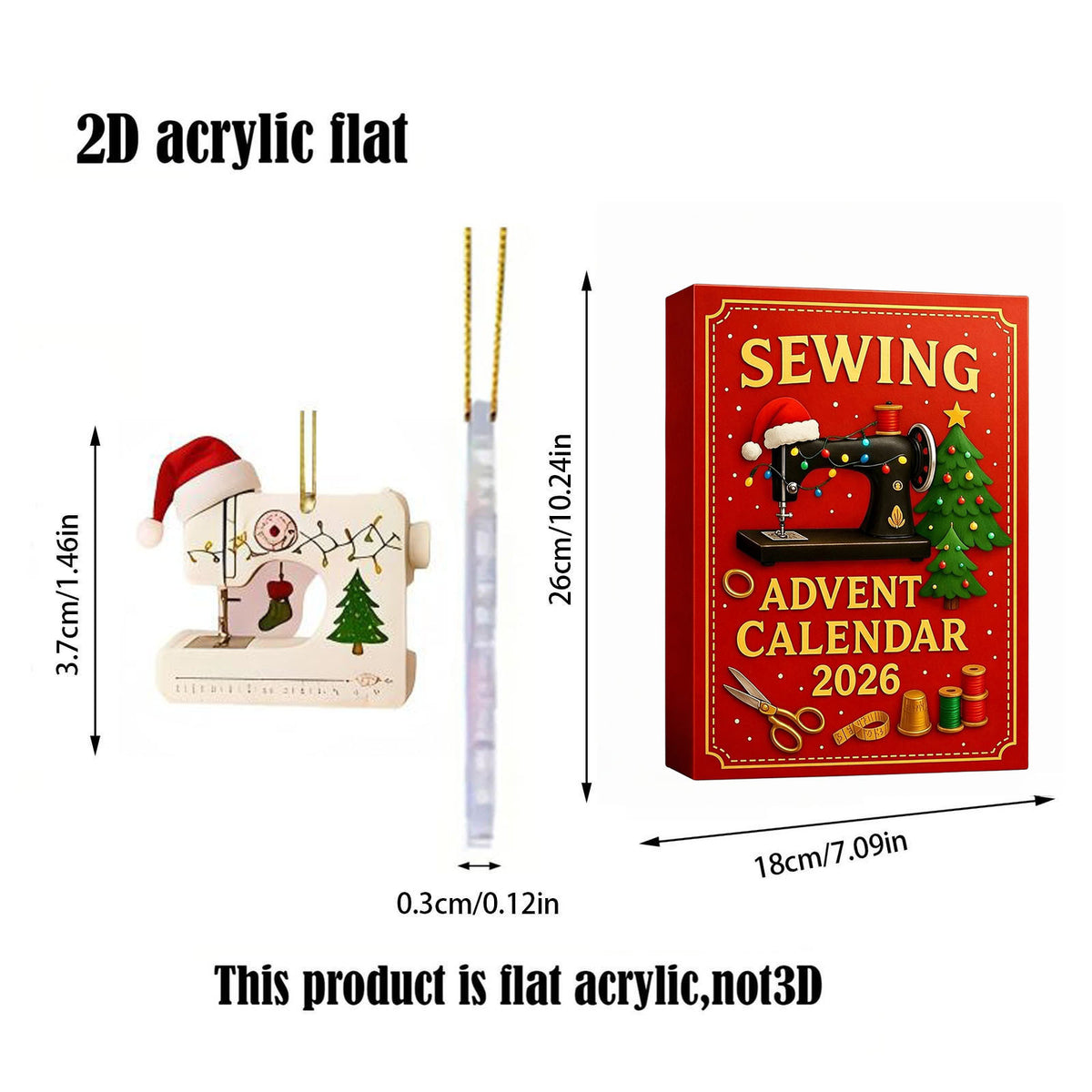 Calendrier Boîte aveugle Décoration d'arbre de Noël