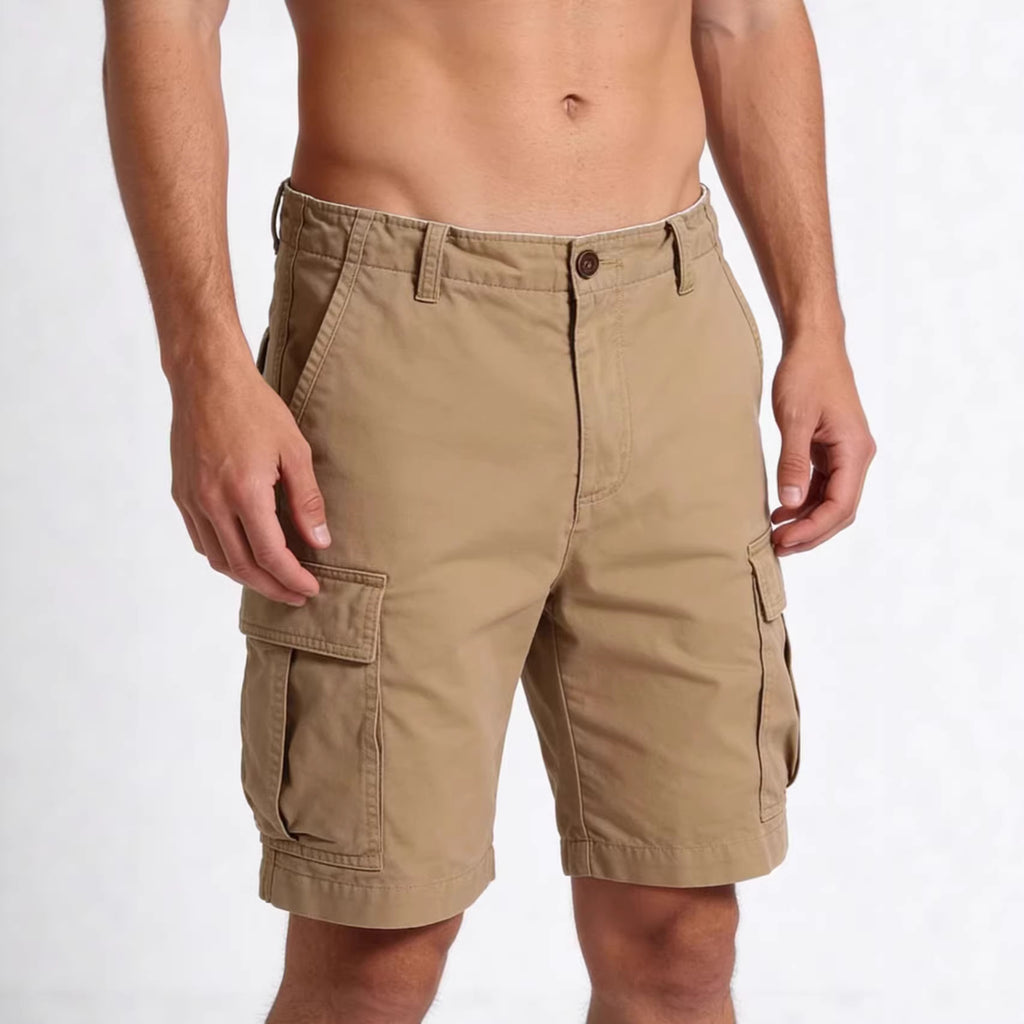 Men's Solid-Colored Casual Shorts