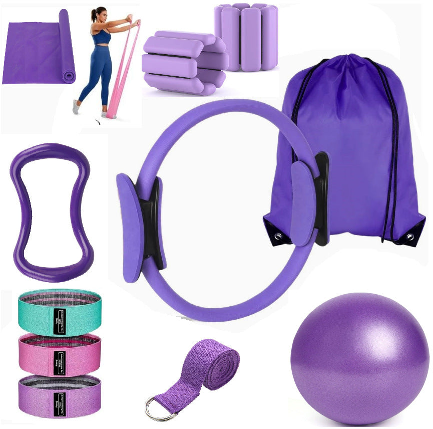 Ceinture d'aide à l'étirement de cinq pièces de Pilates Circle
