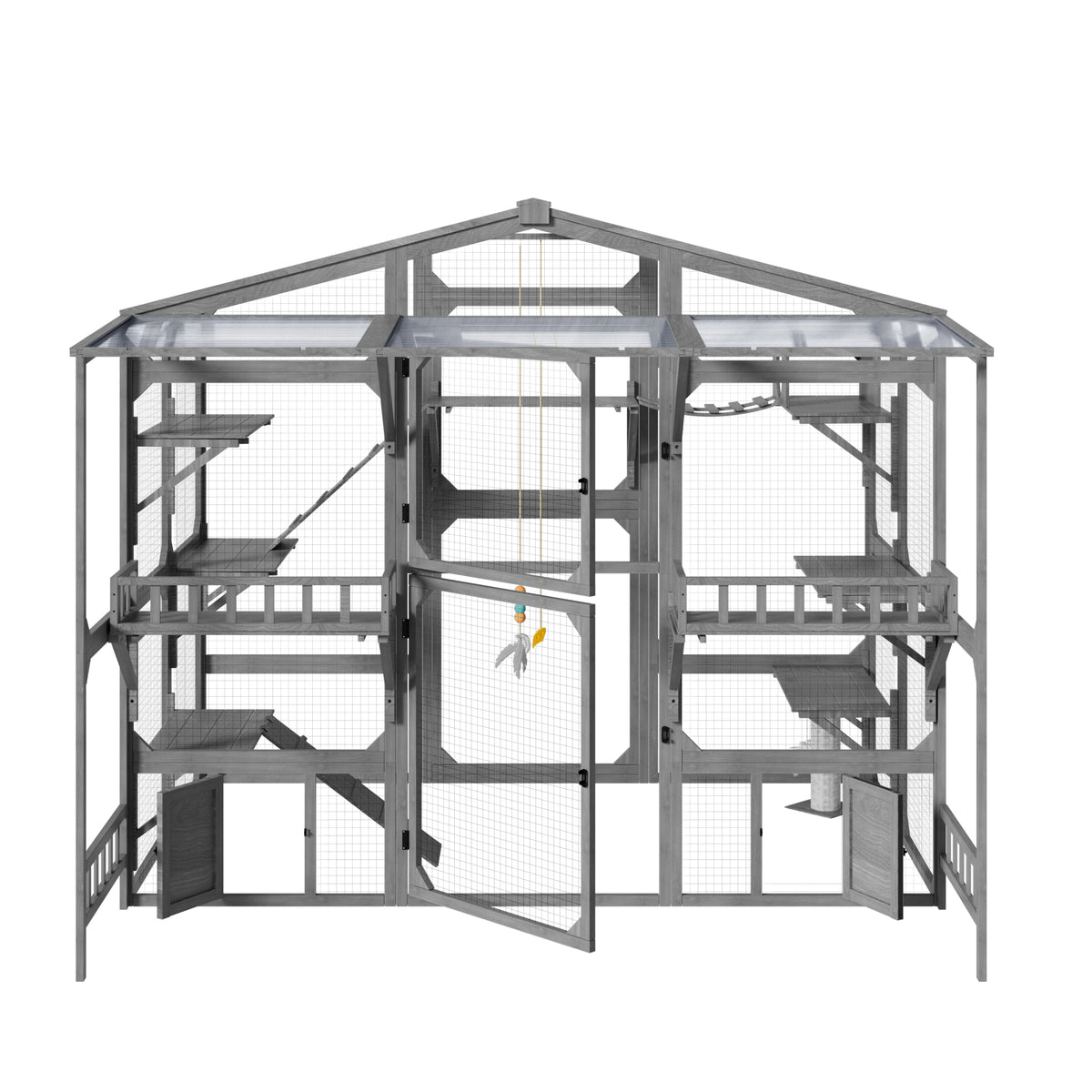 Grand Catio extérieur pour 6-10 Chats