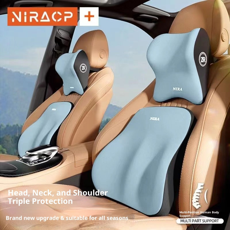 Tête d'appuie-tête automobile Memory Foam Car Waist Coussin