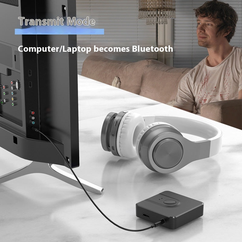 Bluetooth 50 Adaptateur de réception et de transmission audio monté sur véhicule