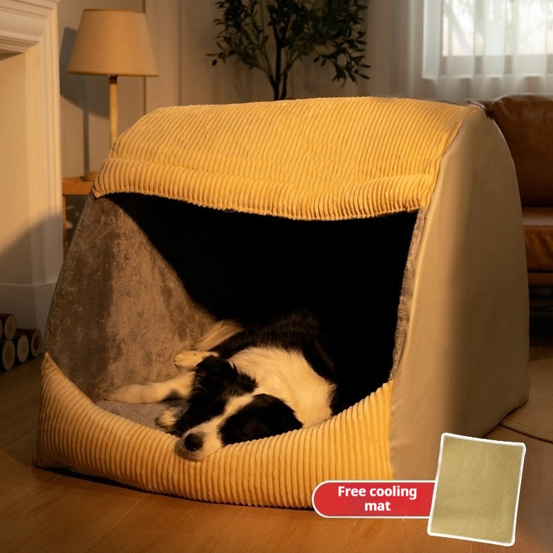 Maison de chien détachable et lavable toute la saison