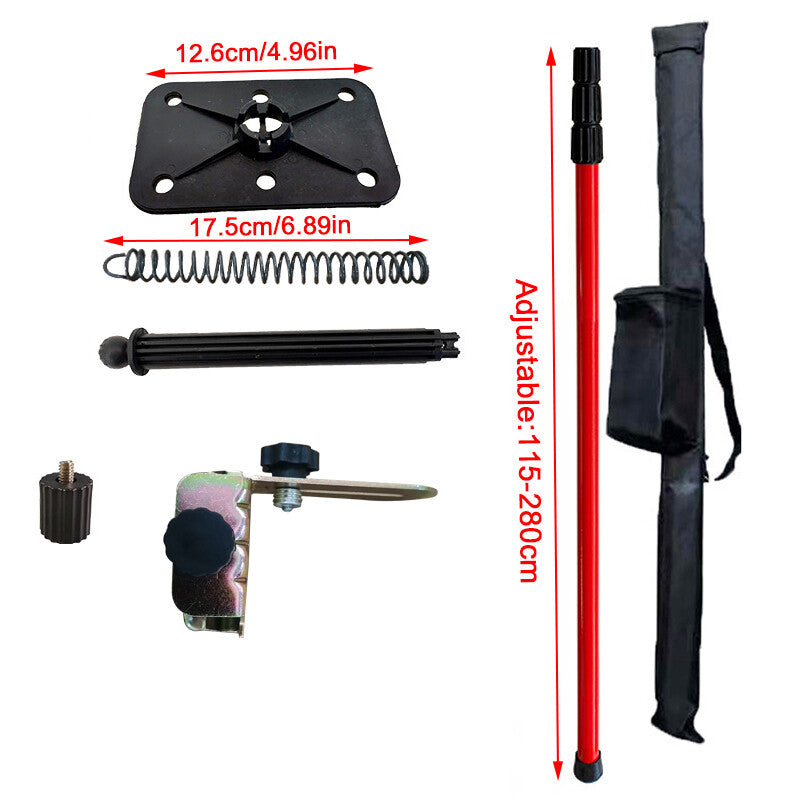 2.8 Compteur de nivellement laser Pôle télescopage Pôle de montage réglable pour Rotary UK