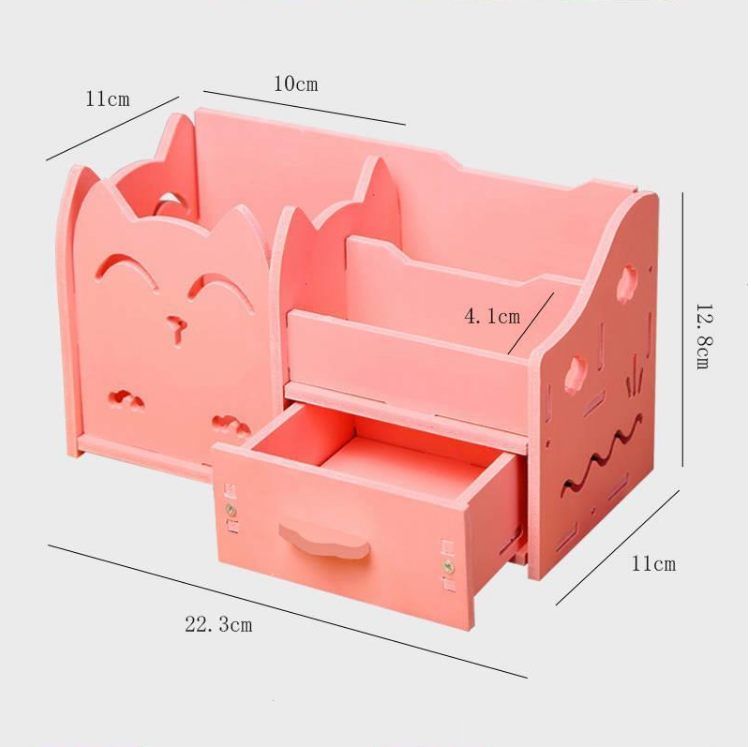 Multi-fonction stylo support créatif étudiant dessin animé enfants bureau petite boîte de stockage