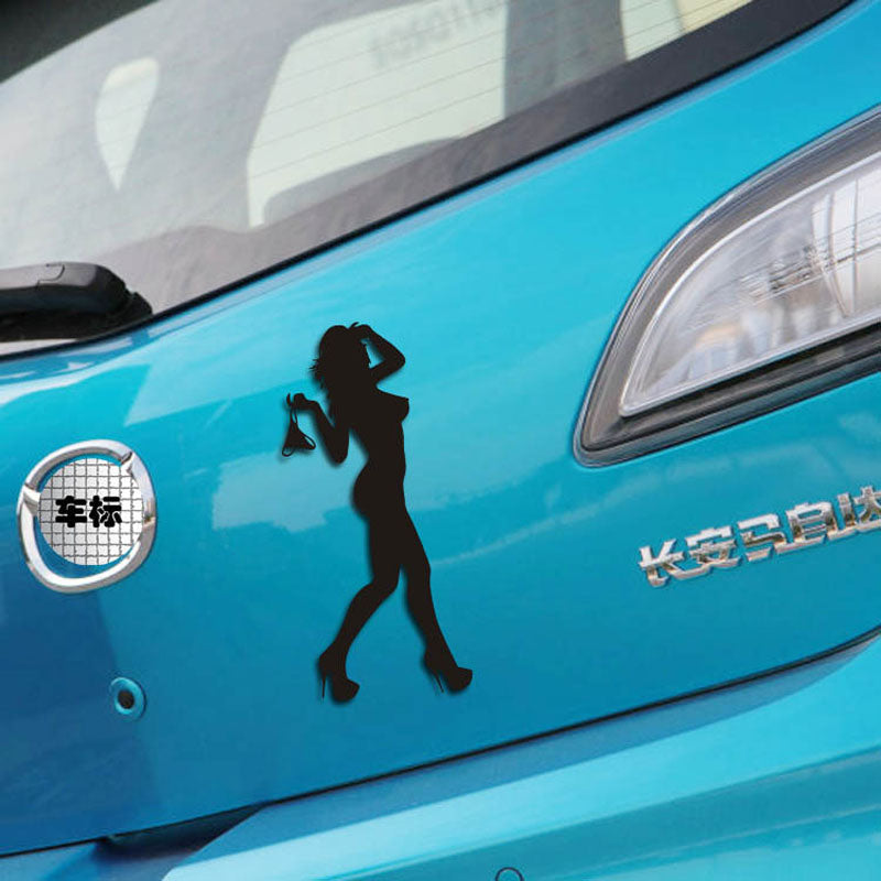 Autocollants de voiture Bikini beauté réfléchissant autocollants