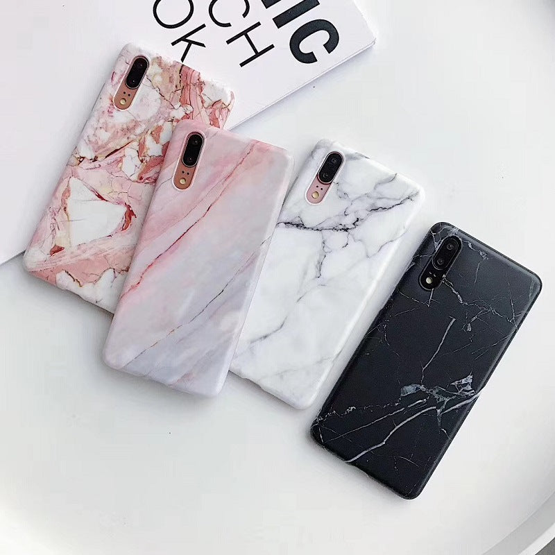 Clapet de téléphone en marbre de corail givré gradué