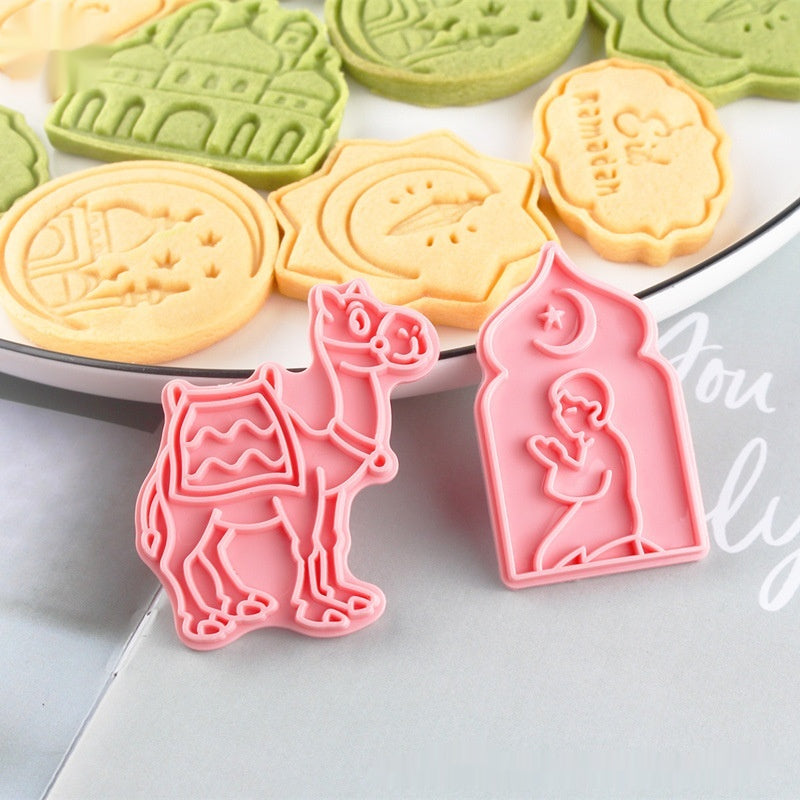 Cookie Mold 3d 3d Diy Plastic Suit Accueil Cake Cookie Type de presse Outil de cuisson Cutter