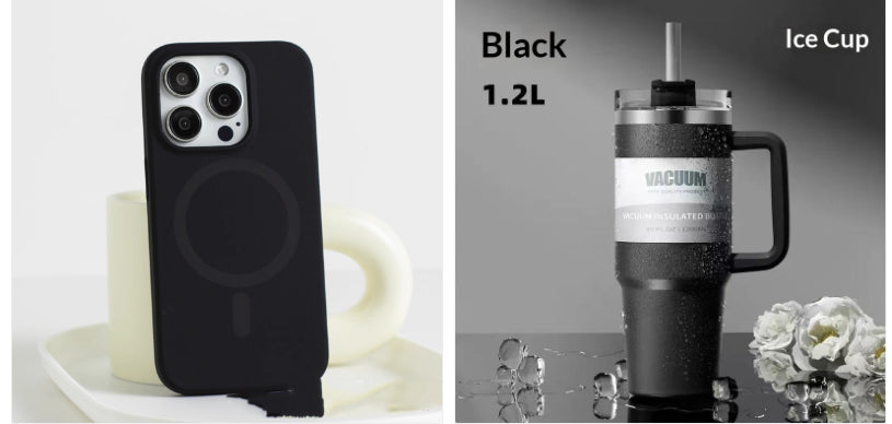Cas de téléphone à charge magnétique liquide tout compris IPh