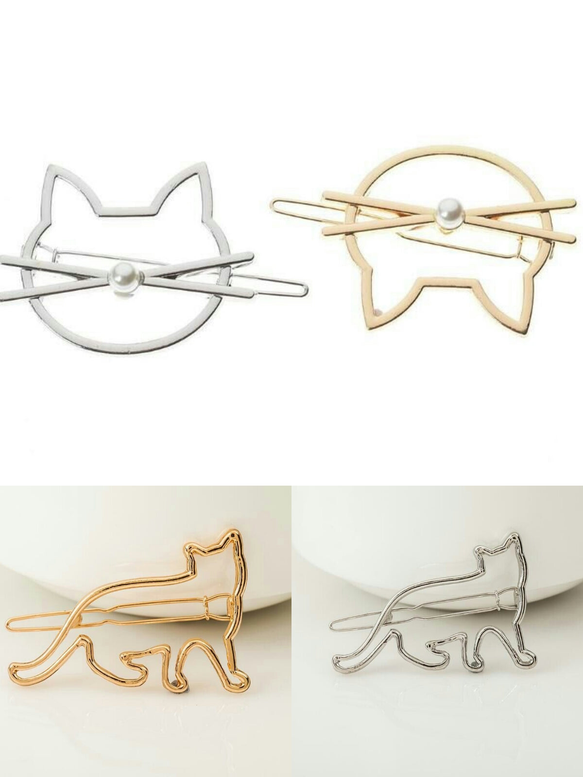 Mignon Kitty Hair Clips