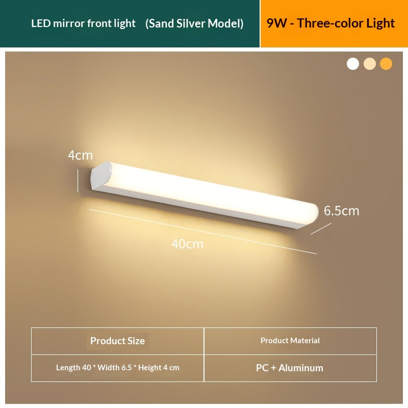 Simple et moderne lumière de vanité pour la salle de bains