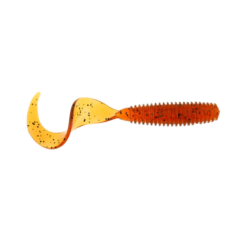 En plastique souple artificiel Isca Pesca Tail Protein Grub Lure Pêche Worm Moggot Grub Lure Ba