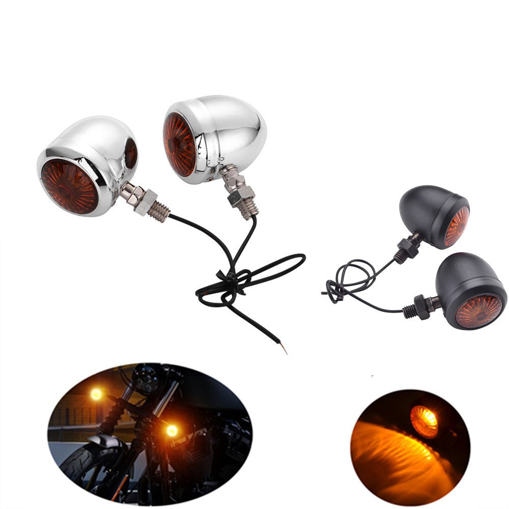 Accessoires de recyclage de moto Signal de virage rétro
