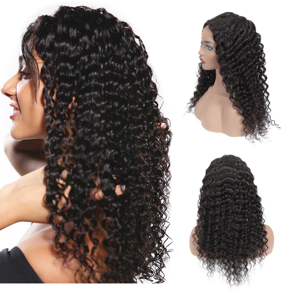 Perruque européenne et américaine Perruques de cheveux humains féminines avant la dentelle Personne réelle