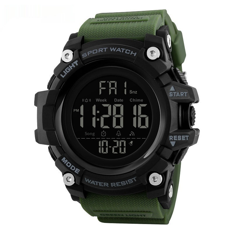 Montre électronique sport de plein air homme avec multi-fonction
