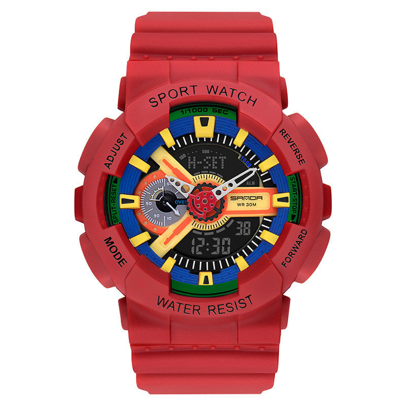 Montre électronique multifonctionnelle à la mode homme et femme