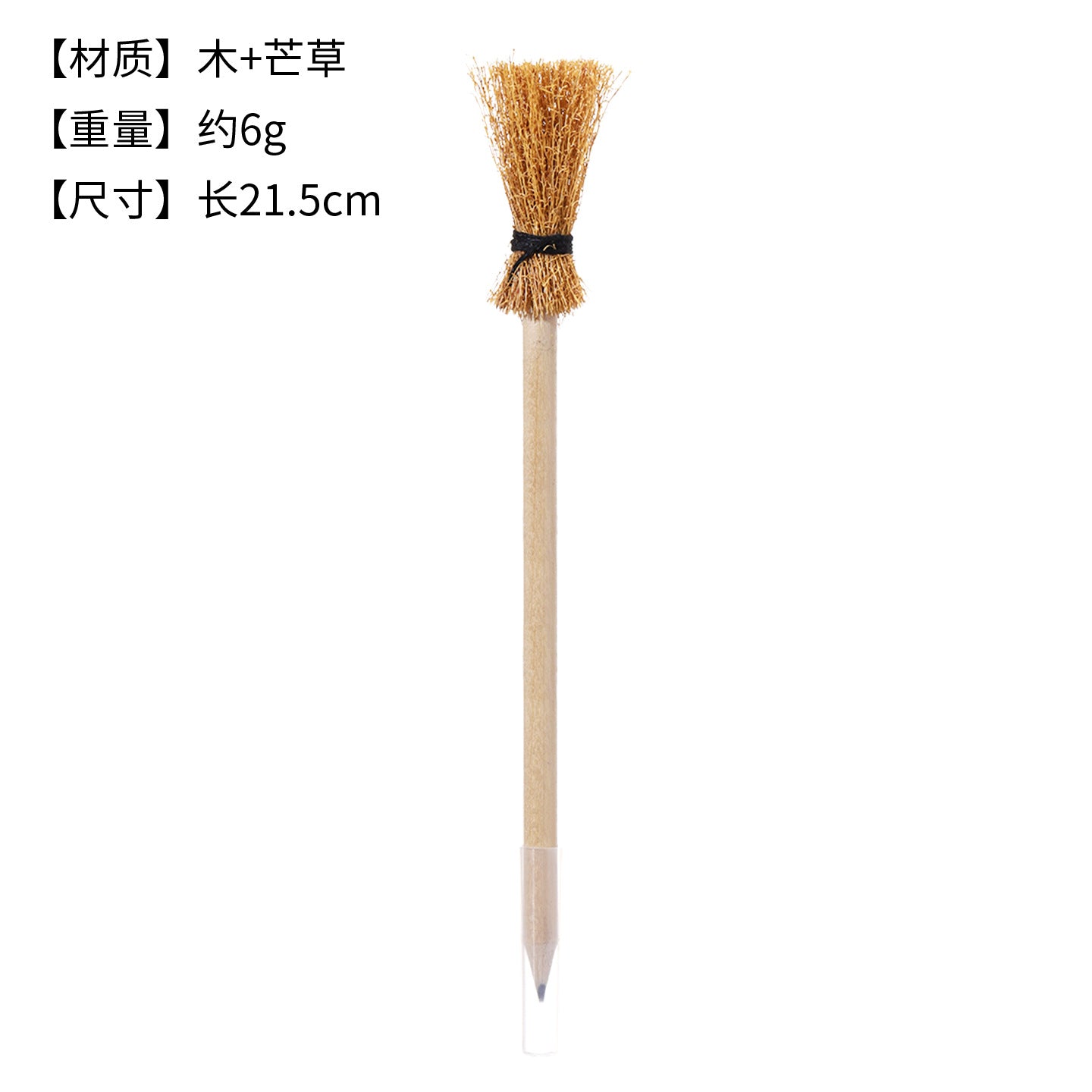 Crayon en bois d'Halloween Magic Wand Crayon Witch Broom Pen Harry Potter Verres Cadre Craft