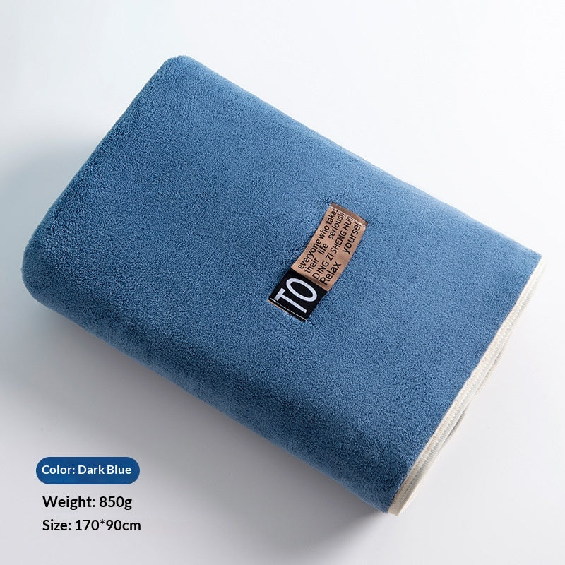 Serviette de bain épaisse en microfibre de ménage ultra fine