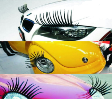 Sticker de cils de phare Voiture Cils de voiture Faux cils Auto Sticker électrique Eye Stick