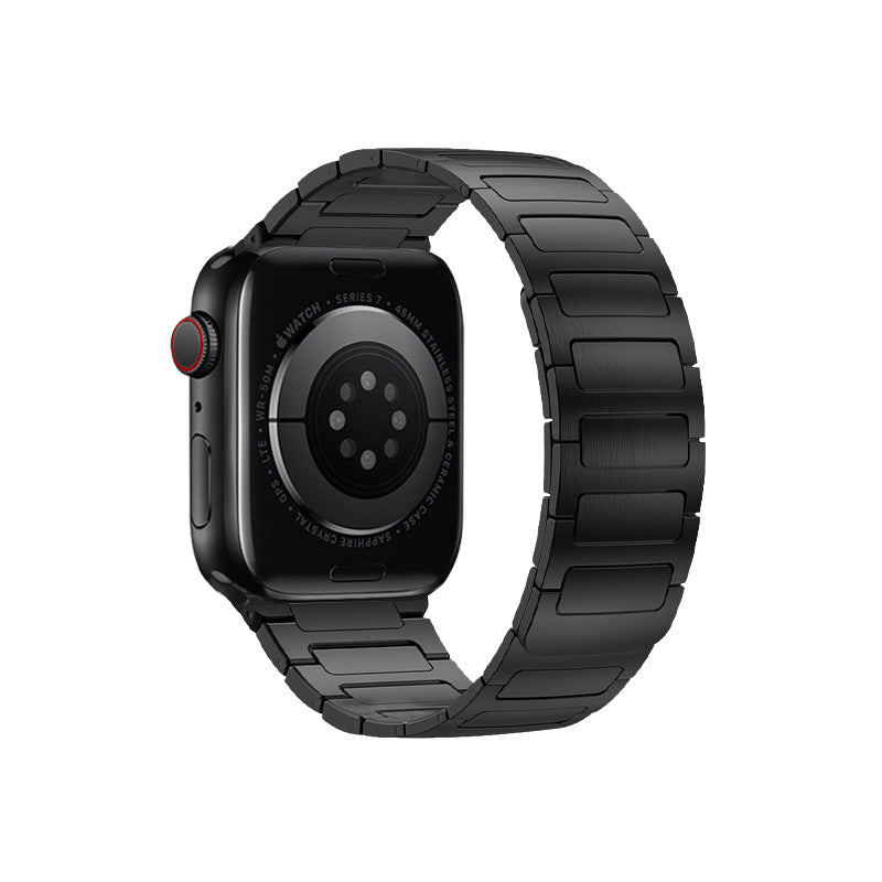 Bracelet de montre magnétique en acier inoxydable en forme de H pour IWatch