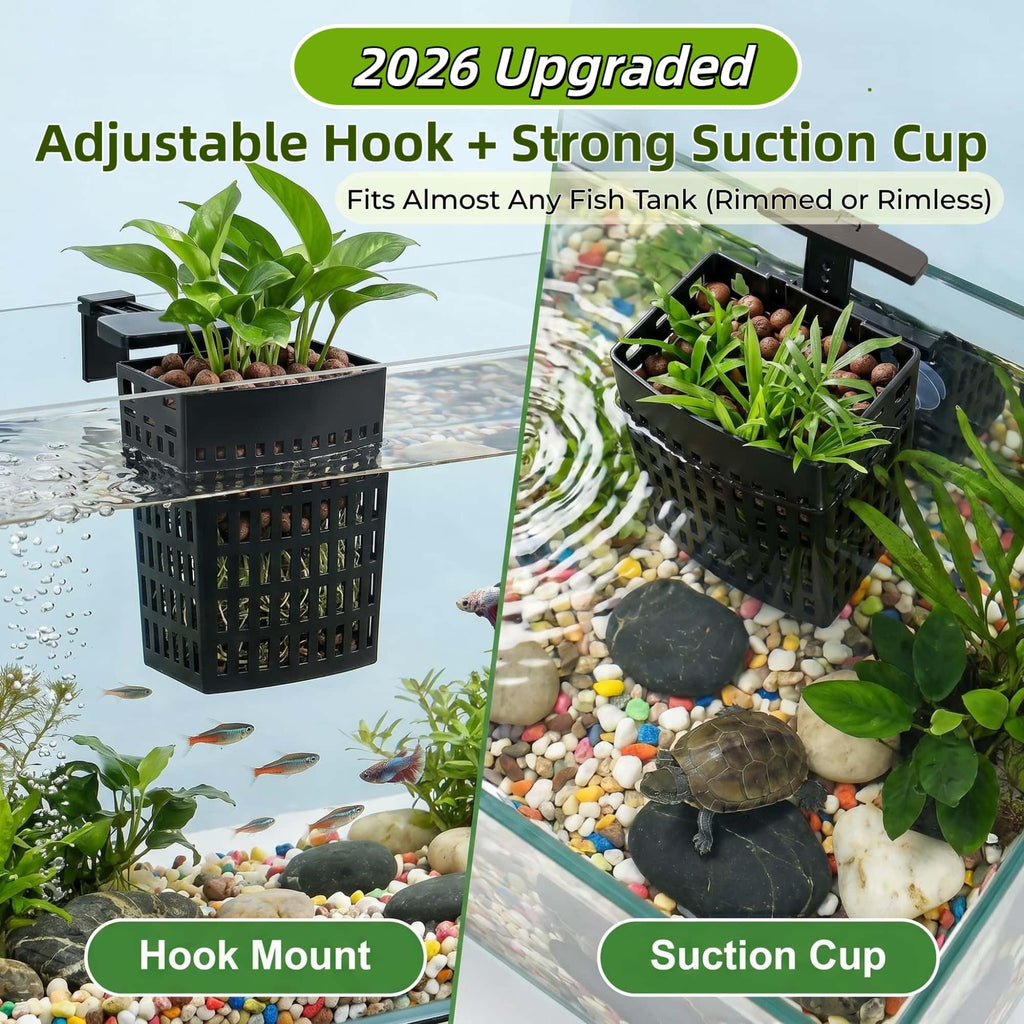 Porte-usine d'aquarium amélioré 2 packs