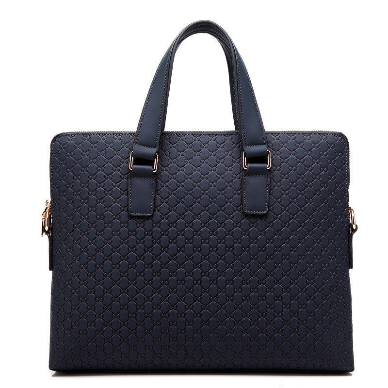 Men's 14-inch Professional Genuine Leather Briefcase