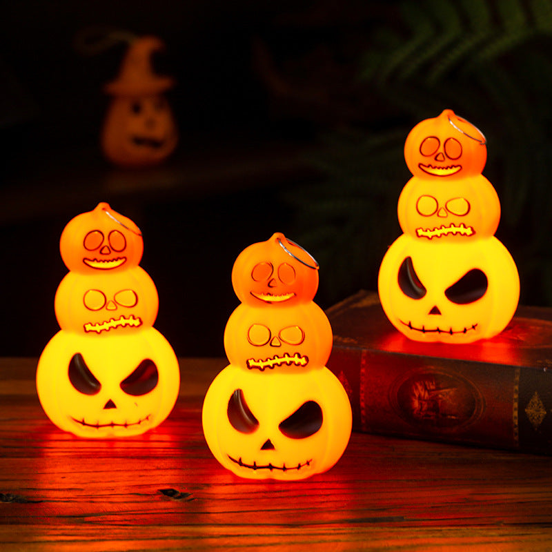 Lanterne de citrouille d'Halloween Portable Citrouille d'Halloween Ornements Pilaires Décorations d'Halloween