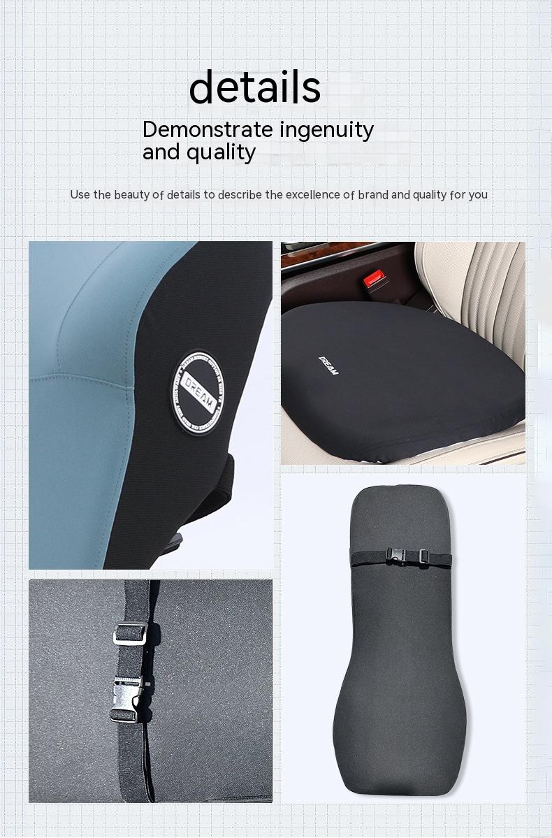 Coussin d'appuie-tête de taille automobile Mousse à mémoire en une pièce