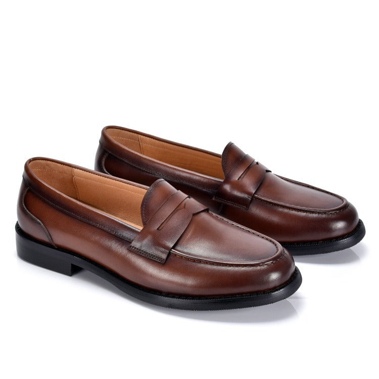 Hommes style britannique Vintage Slip-on Low-cut Loafers