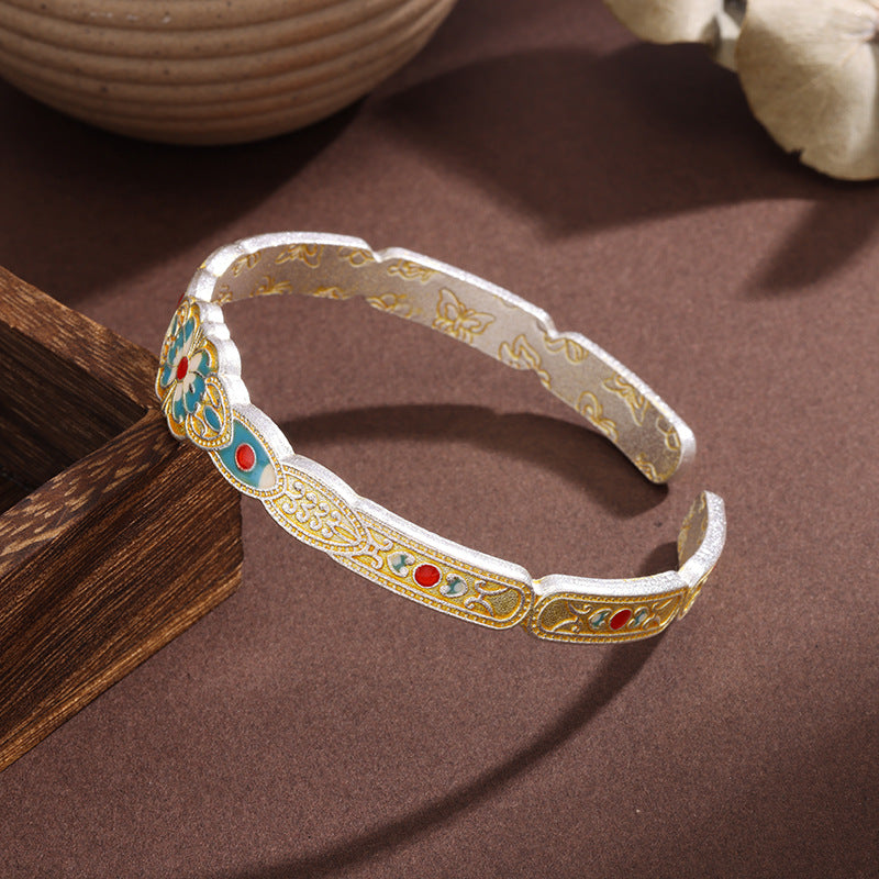 Bracelet de papillon d'or coloré pour les femmes