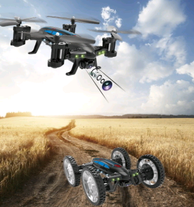 OTRC FY602 Air-Road RC Drone Car 2 in 1 Flying Car 2.4G RC Quadcopter Drone 6-Axis 4CH Hel