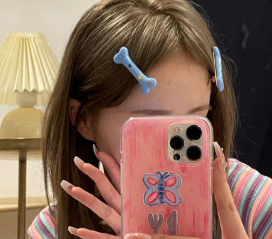 Imprimé par os XINGX Word Clip Side Bangs Canards Clip Femelle