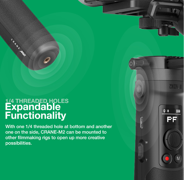 Stabilisateur anti-shake portatif Zhiyun M2
