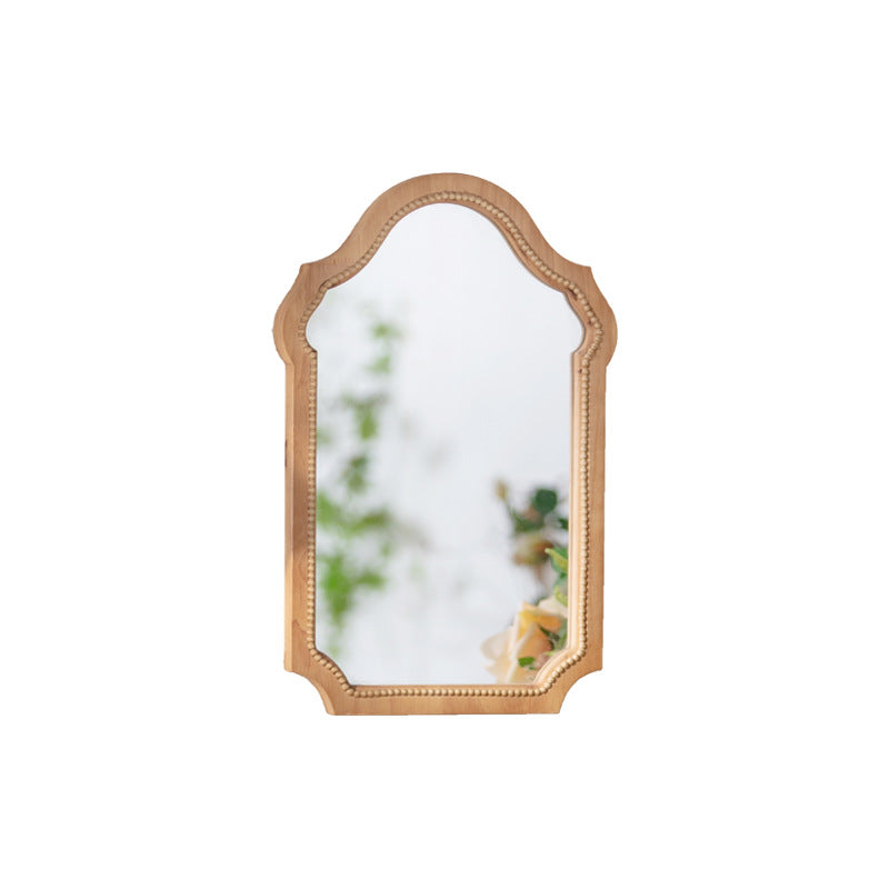 Miroir mural en bois massif vintage
