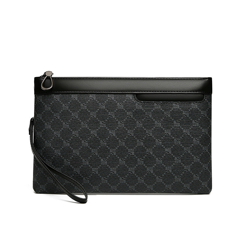 Sac en cuir retro de mode noir pour hommes