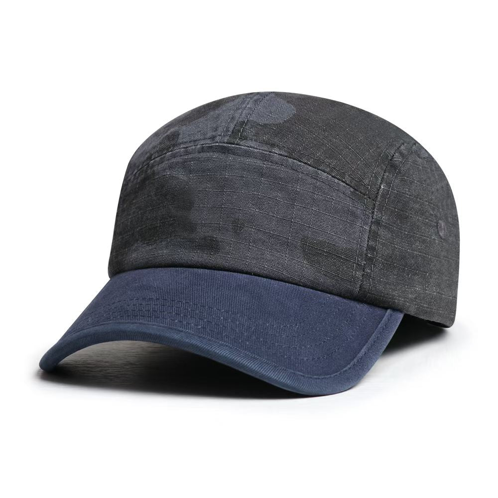 Style américain Vintage Patchwork Lavé Casquette de baseball décontractionnée